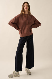 Hot Cocoa Button Sweater