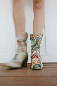 Maxine Floral Bootie