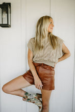 Load image into Gallery viewer, Sweeney Leather Shorts