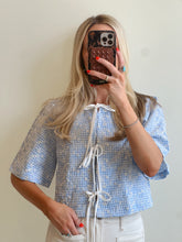 Load image into Gallery viewer, Anastasia Embroidered Tie Top