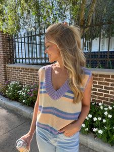 June Striped Vest