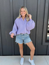 Load image into Gallery viewer, Piper Button Pullover | Lavender