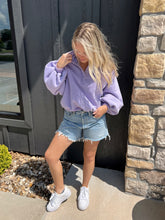 Load image into Gallery viewer, Piper Button Pullover | Lavender