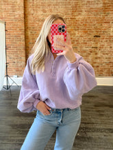 Load image into Gallery viewer, Piper Button Pullover | Lavender