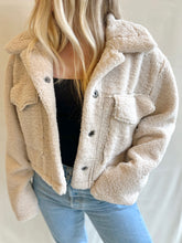 Load image into Gallery viewer, Suede and Sherpa Reversible Jacket
