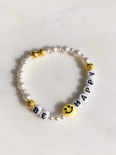 Load image into Gallery viewer, Be Happy Beaded Bracelet