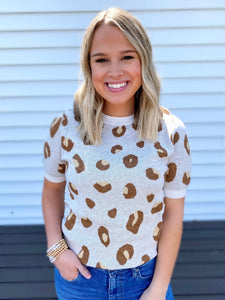 Spotted in Leopard Top
