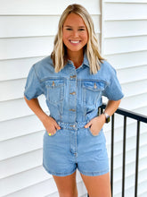 Load image into Gallery viewer, Kendall Denim Romper